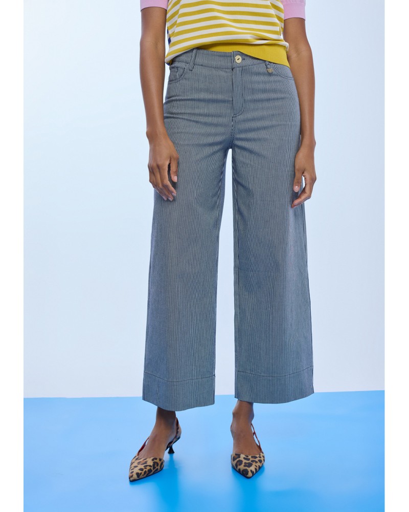 Pantalòn culotte rayas Lola Casademunt