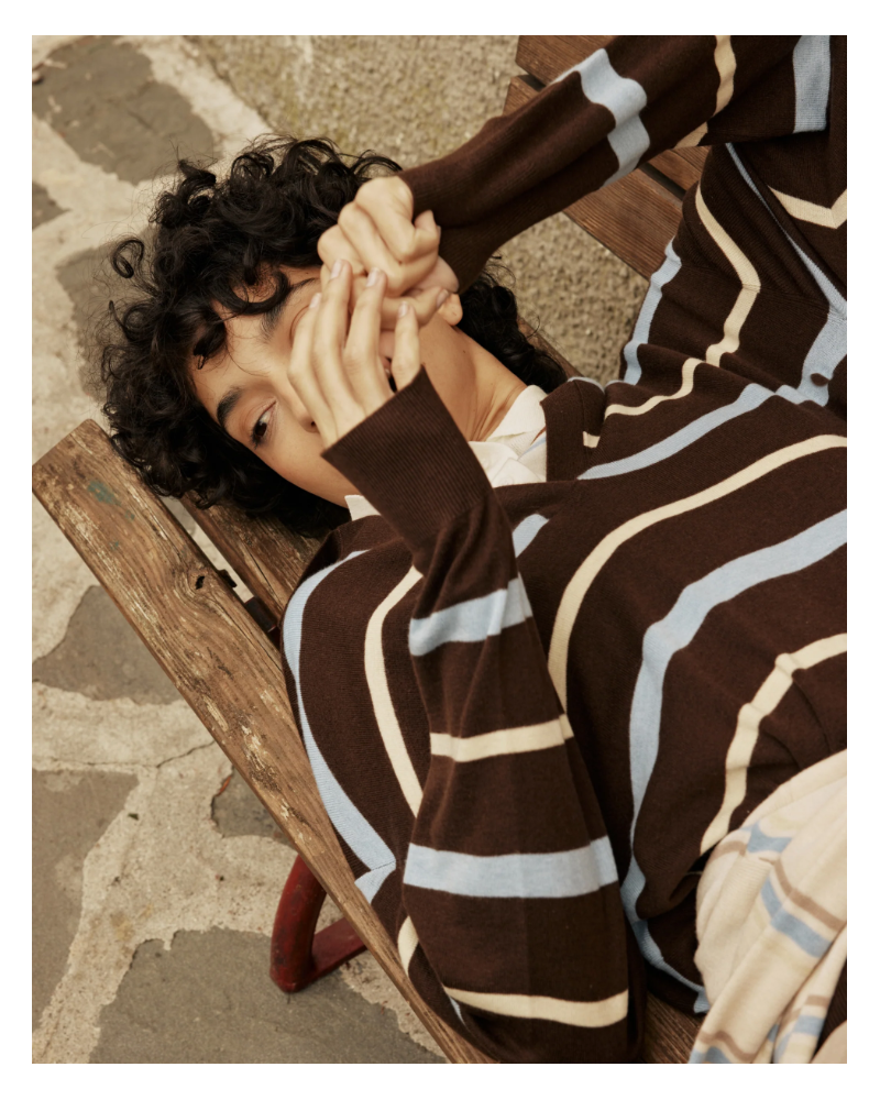 Jersey tipo polo rayas Grace and Mila