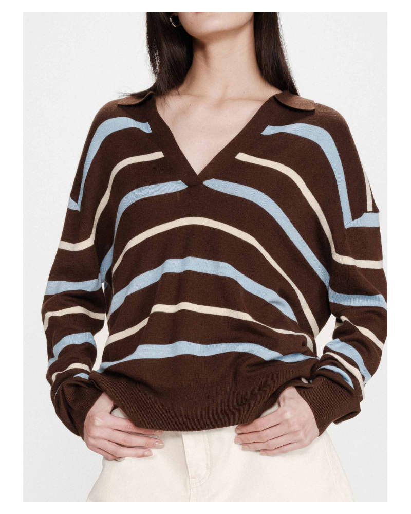 Jersey tipo polo rayas Grace and Mila