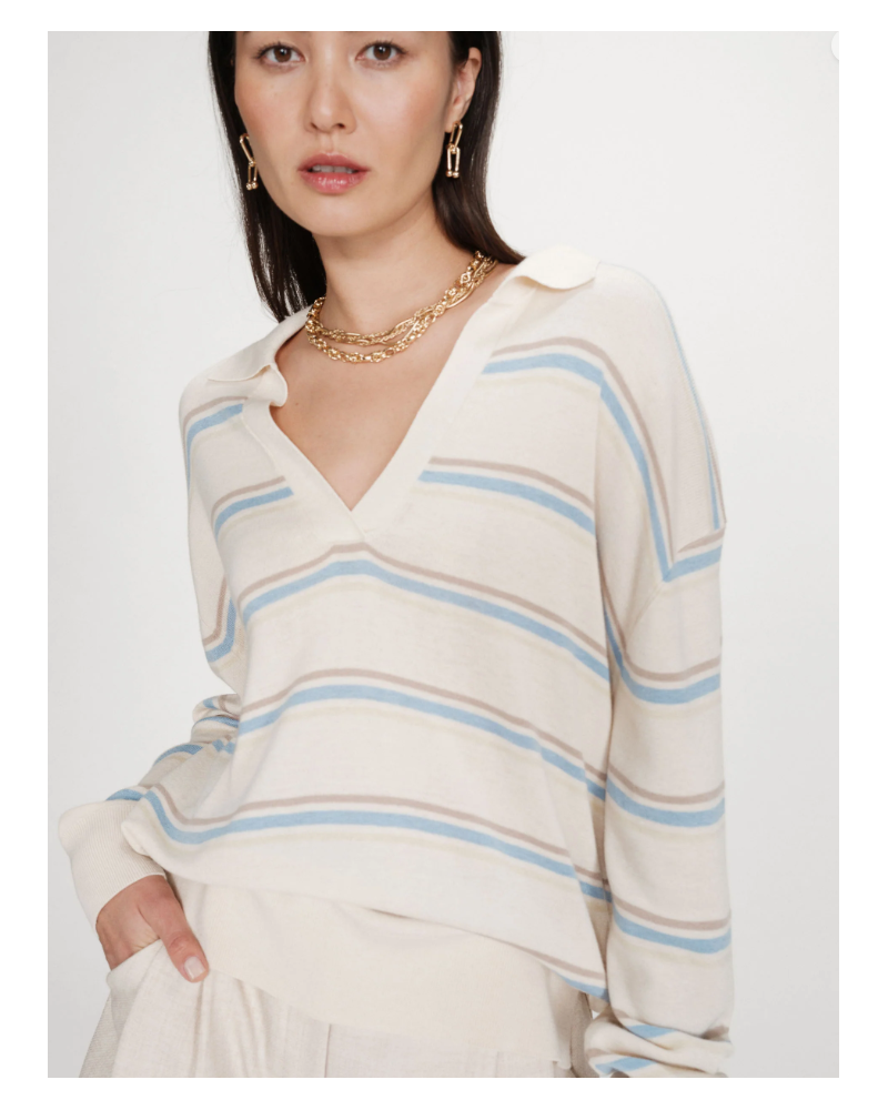 Jersey tipo polo rayas Grace and Mila