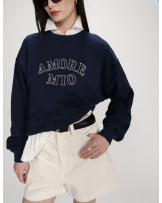 Sudadera Amore Mìo azul marino Grace and Mila