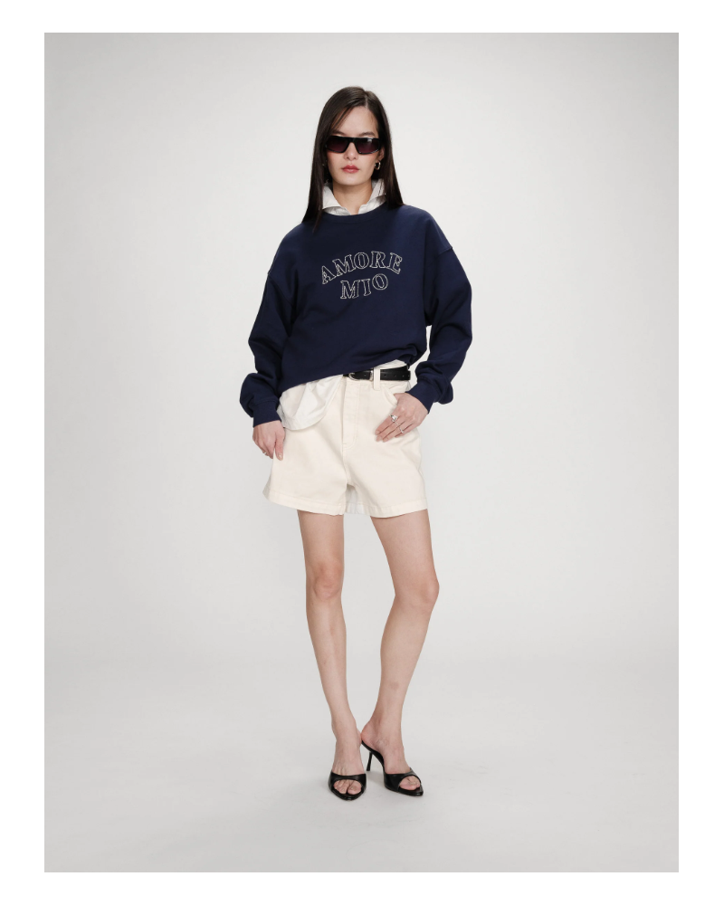 Sudadera Amore Mìo azul marino Grace and Mila