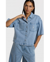 Blusa vaquera corta Alix The Label
