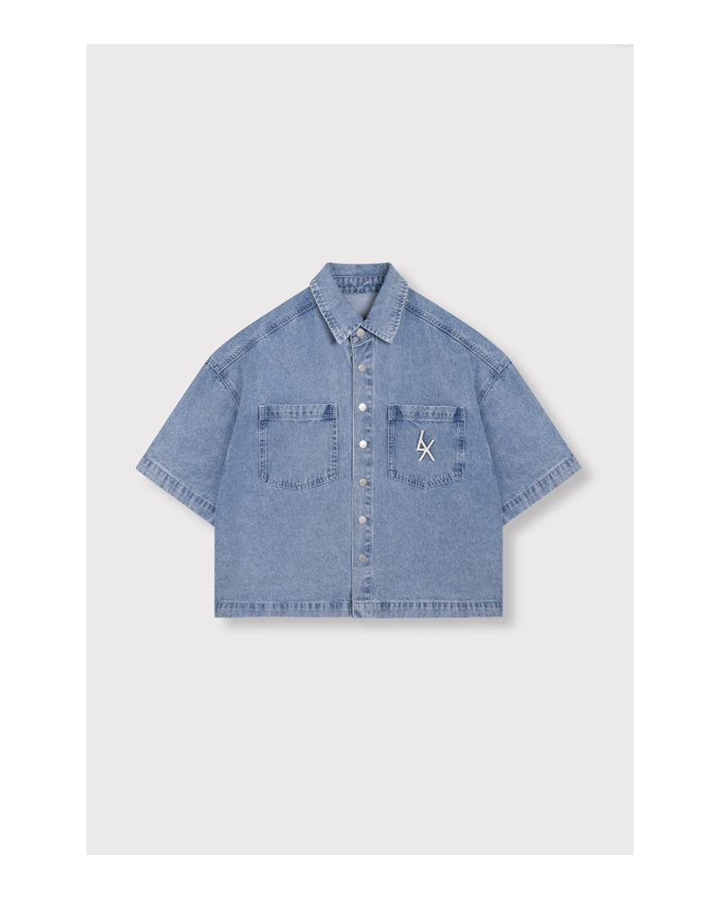 Blusa vaquera corta Alix The Label