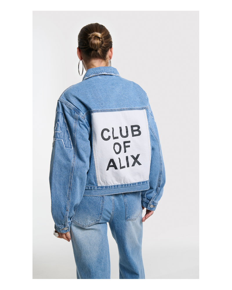 Chaqueta vaquera con parches Alix The Label