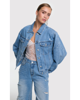 Chaqueta vaquera con parches Alix The Label
