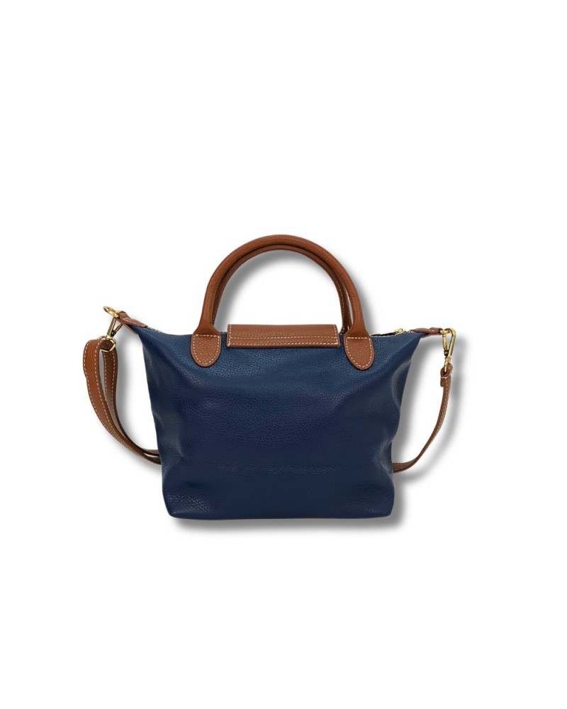 Bolso piel grabada con solapa Martina K