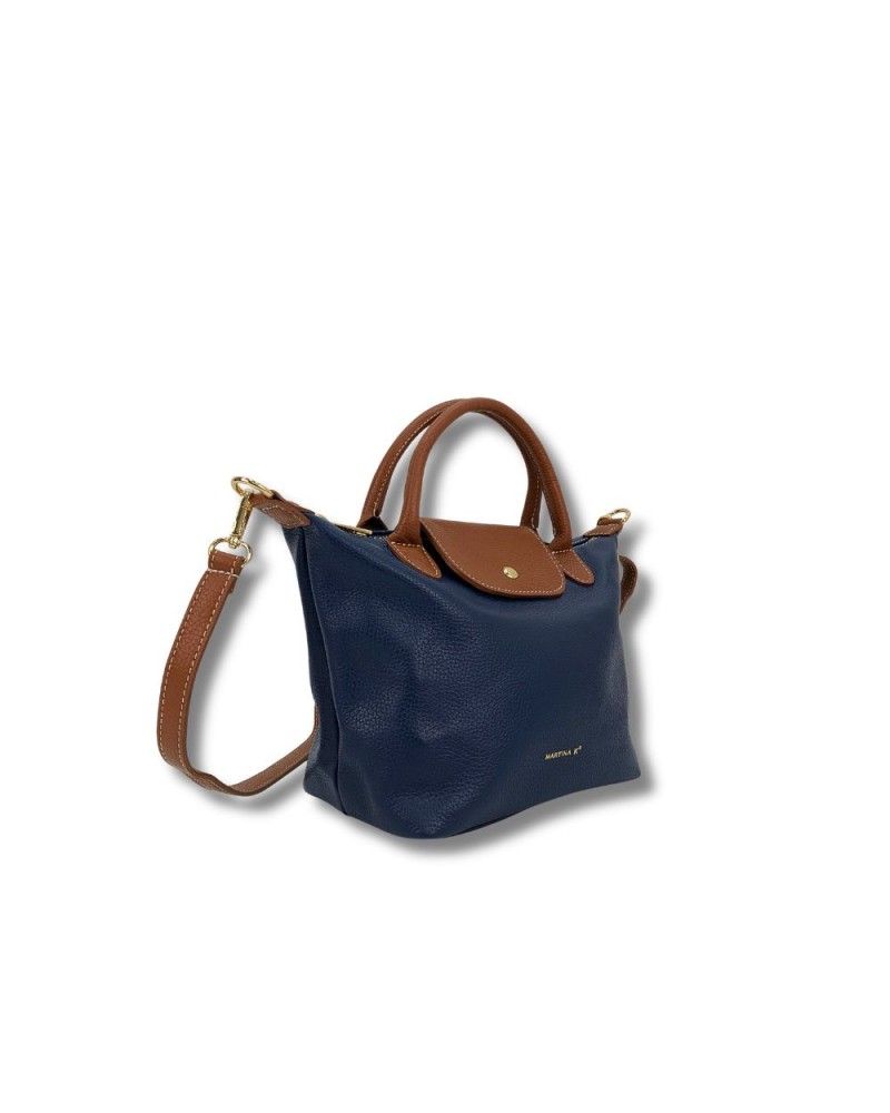 Bolso piel grabada con solapa Martina K