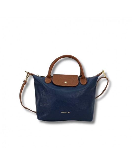 Bolso piel grabada con solapa Martina K