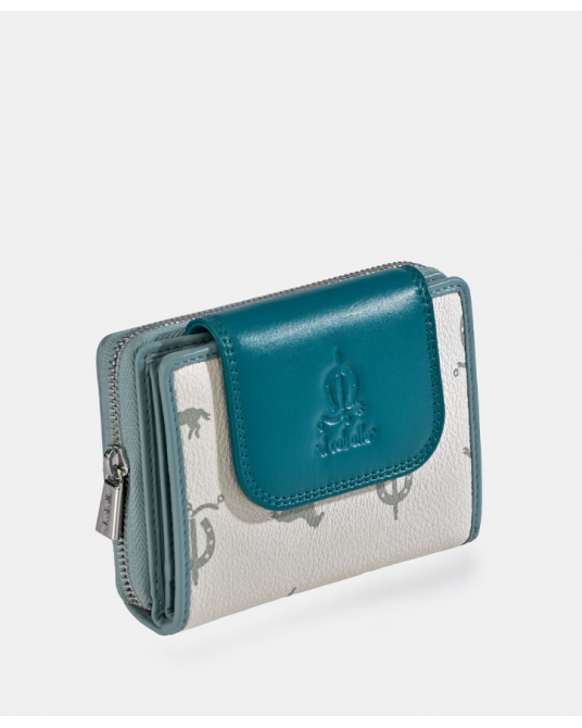 Billetero lona piel anagrama El Caballo