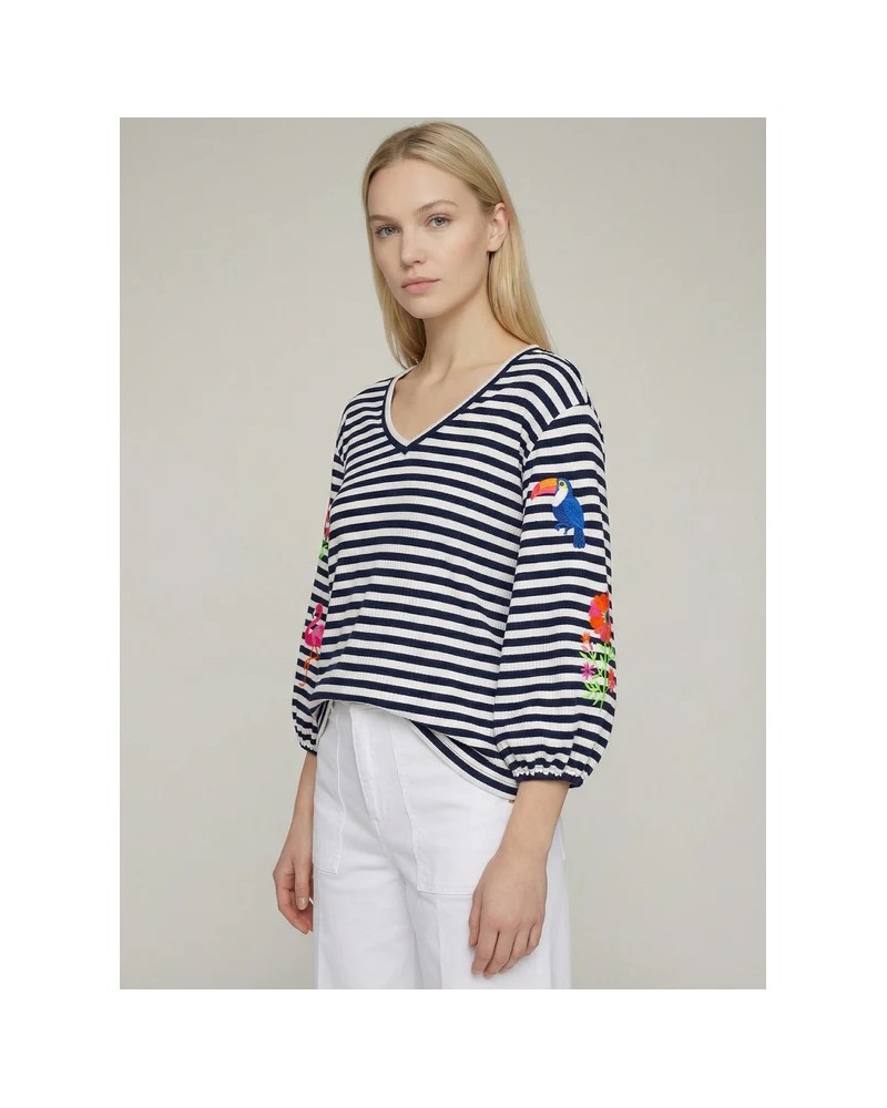 Jersey marinero bordados tropicales Vilagallo