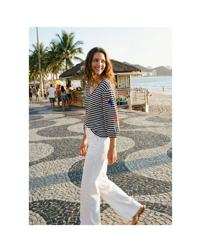 Jersey marinero bordados tropicales Vilagallo