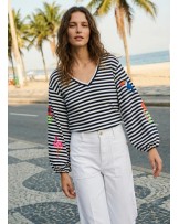 Jersey marinero bordados tropicales Vilagallo