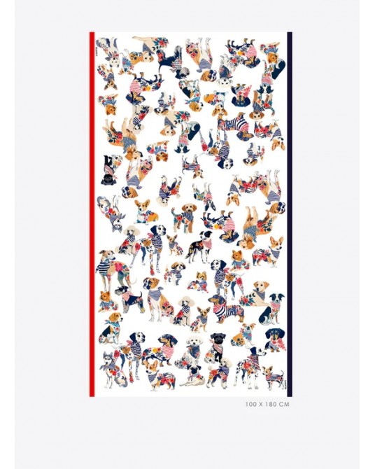 Pañuelo estampado perros Vilagallo