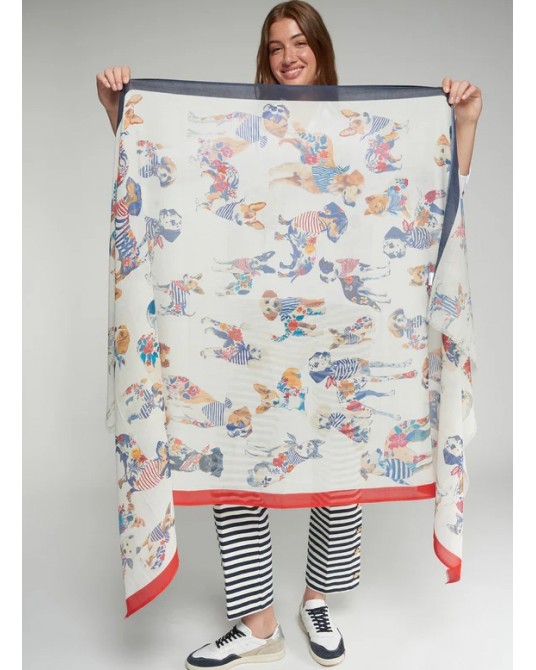 Pañuelo estampado perros Vilagallo
