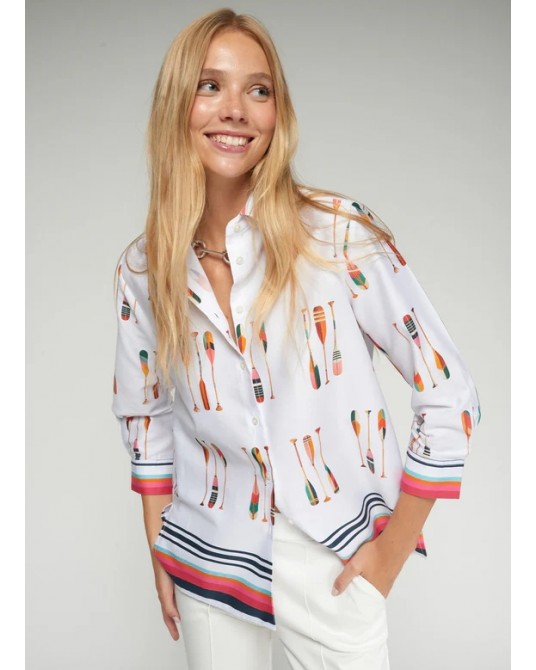 Camisa estampada remos Vilagallo