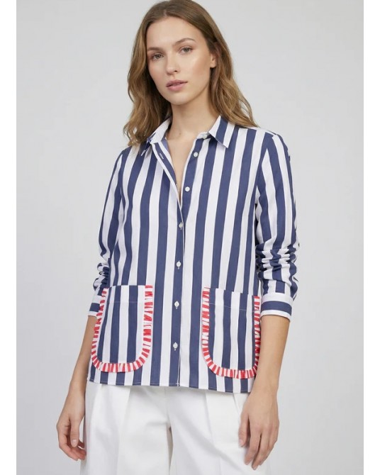 Camisa rayas bolsillos Vilagallo