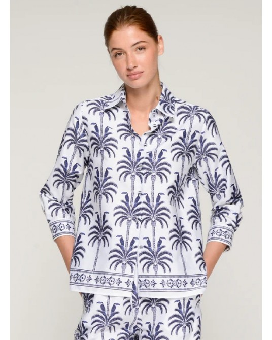 Camisa estampado palmeras Vilagallo