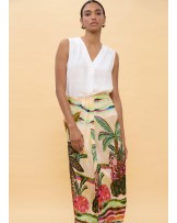 Falda estampado palmeras Lola Casademunt