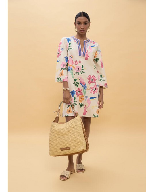 Vestido corto abalorios Lola Casademunt