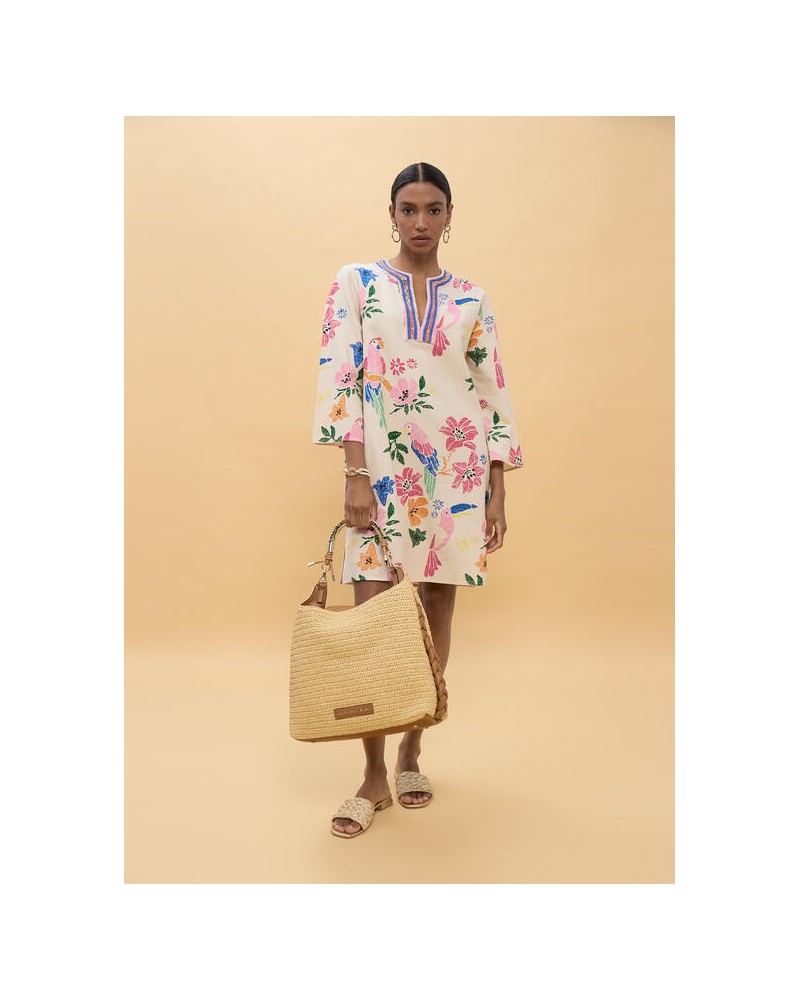 Vestido corto abalorios Lola Casademunt