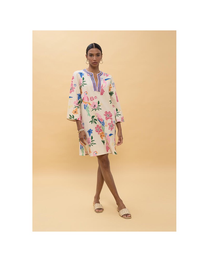 Vestido corto abalorios Lola Casademunt