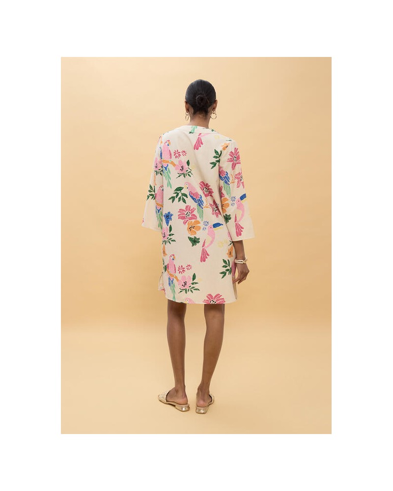 Vestido corto abalorios Lola Casademunt