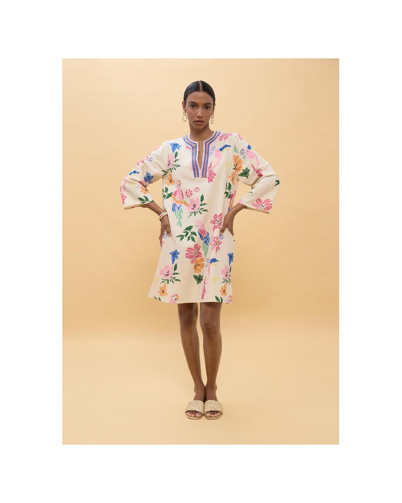 Vestido corto abalorios Lola Casademunt