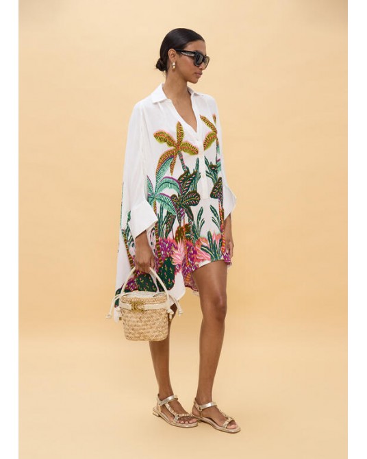 Camisa oversize estampado palmeras Lola Casademunt