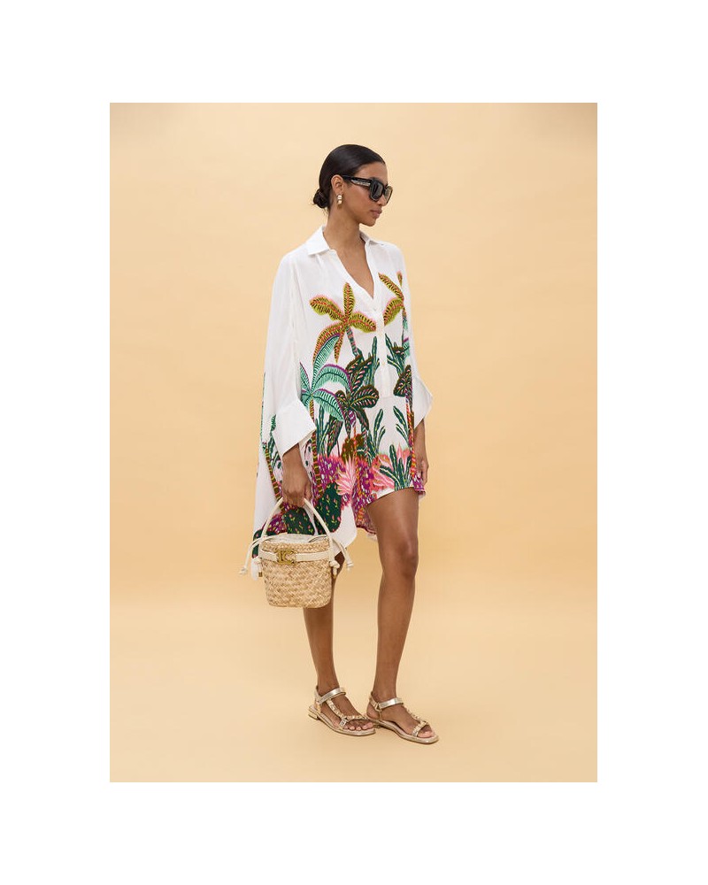 Camisa oversize estampado palmeras Lola Casademunt