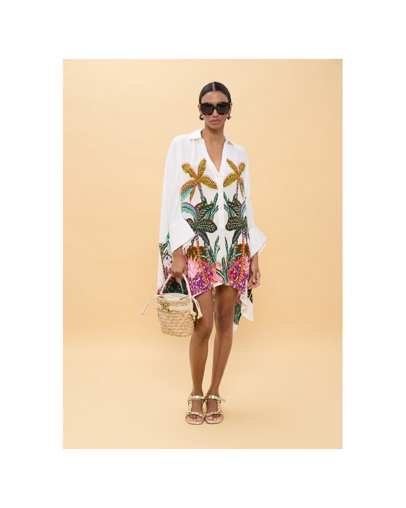 Camisa oversize estampado palmeras Lola Casademunt