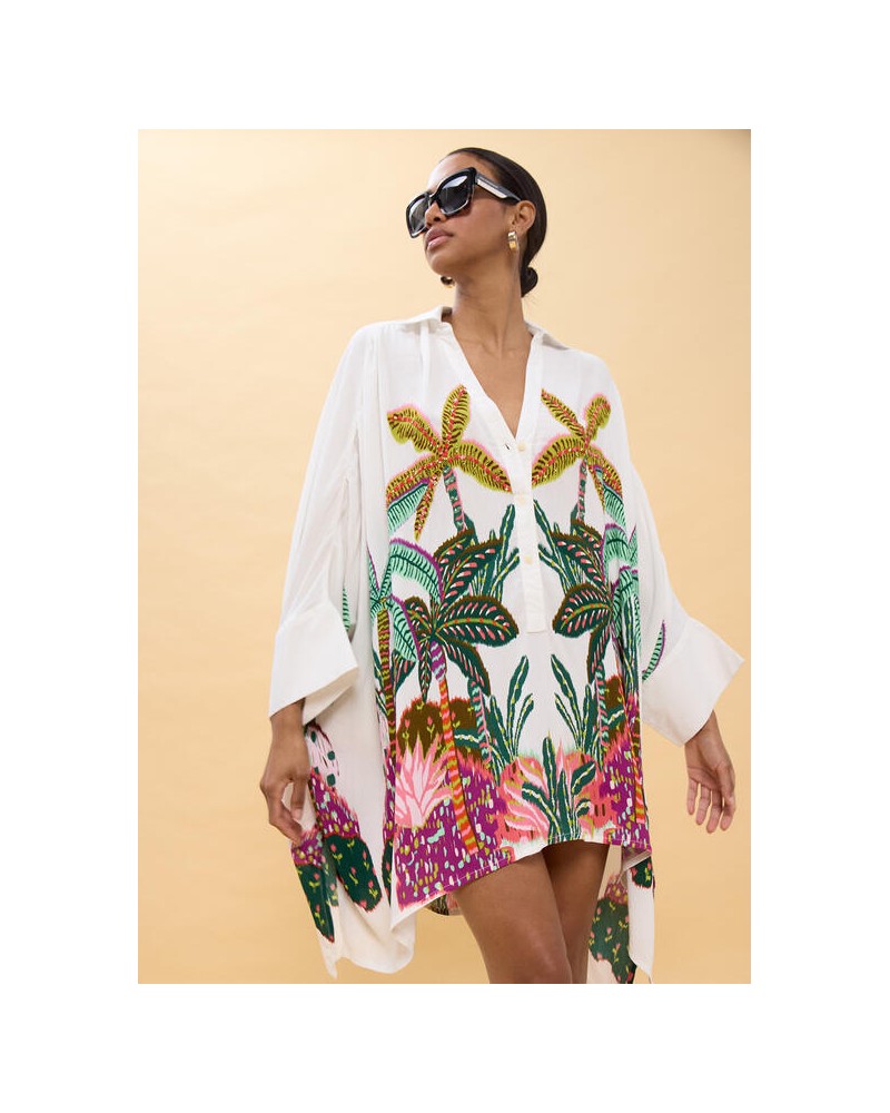 Camisa oversize estampado palmeras Lola Casademunt