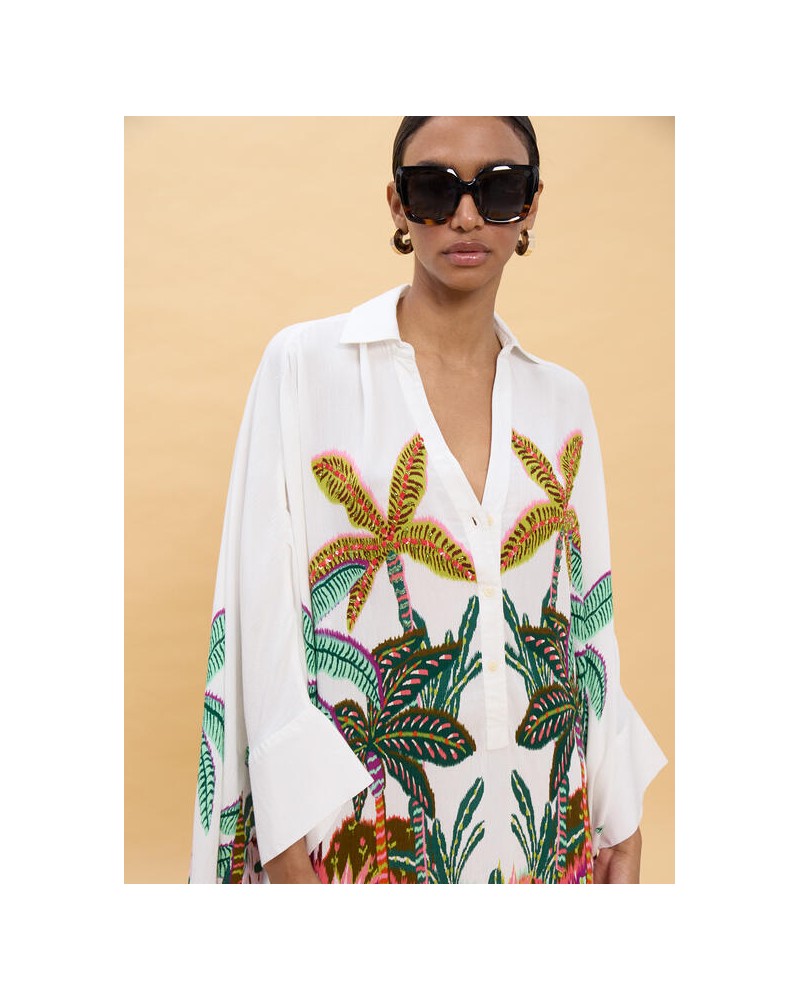 Camisa oversize estampado palmeras Lola Casademunt