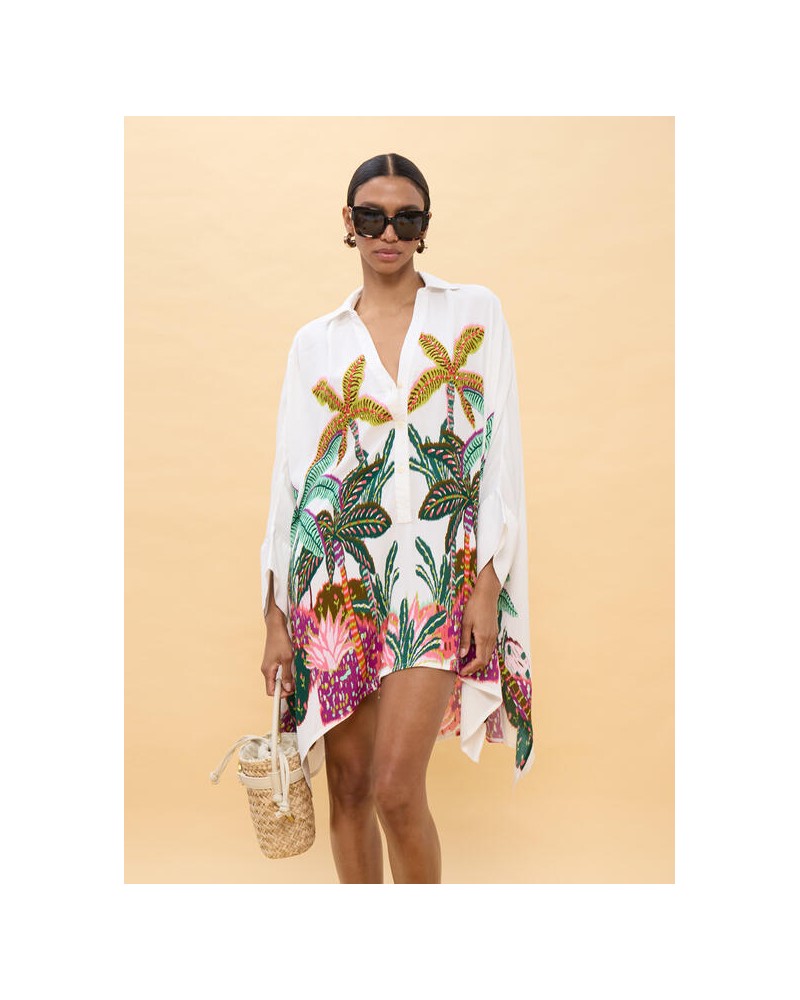 Camisa oversize estampado palmeras Lola Casademunt