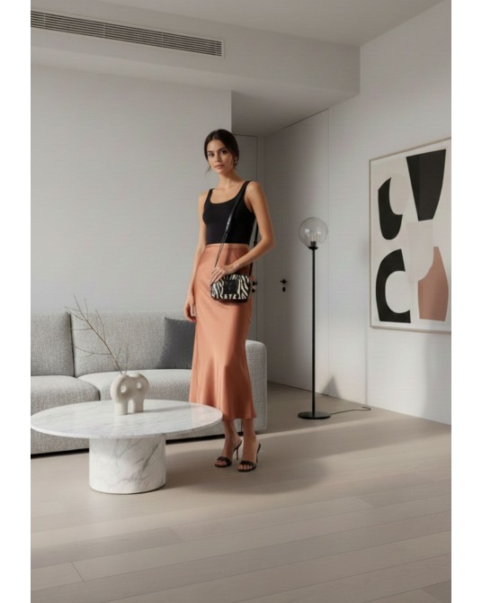 Bolso bandolera cebra piel vegana Noco