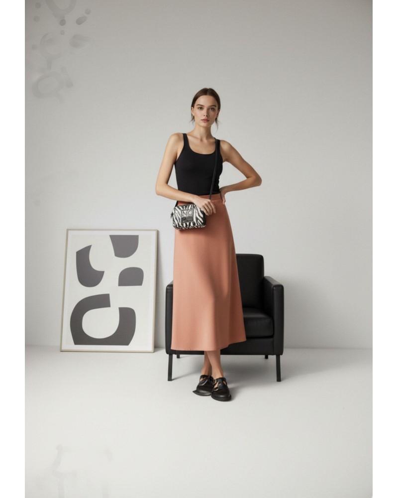 Bolso bandolera cebra piel vegana Noco