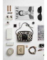 Bolso bandolera cebra piel vegana Noco