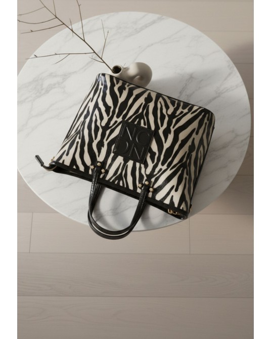 Bolso cebra piel vegana Noco