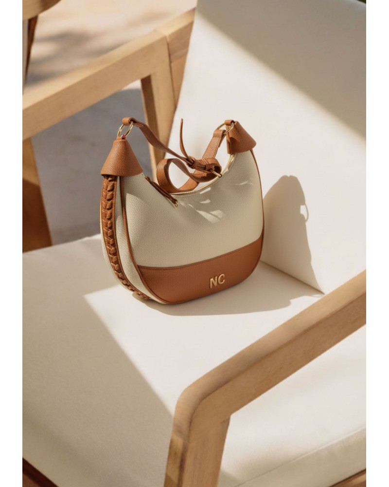 Bolso hobo combinado piel vegana Noco