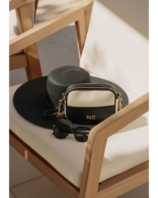 Bolso bandolera combinado piel vegana Noco