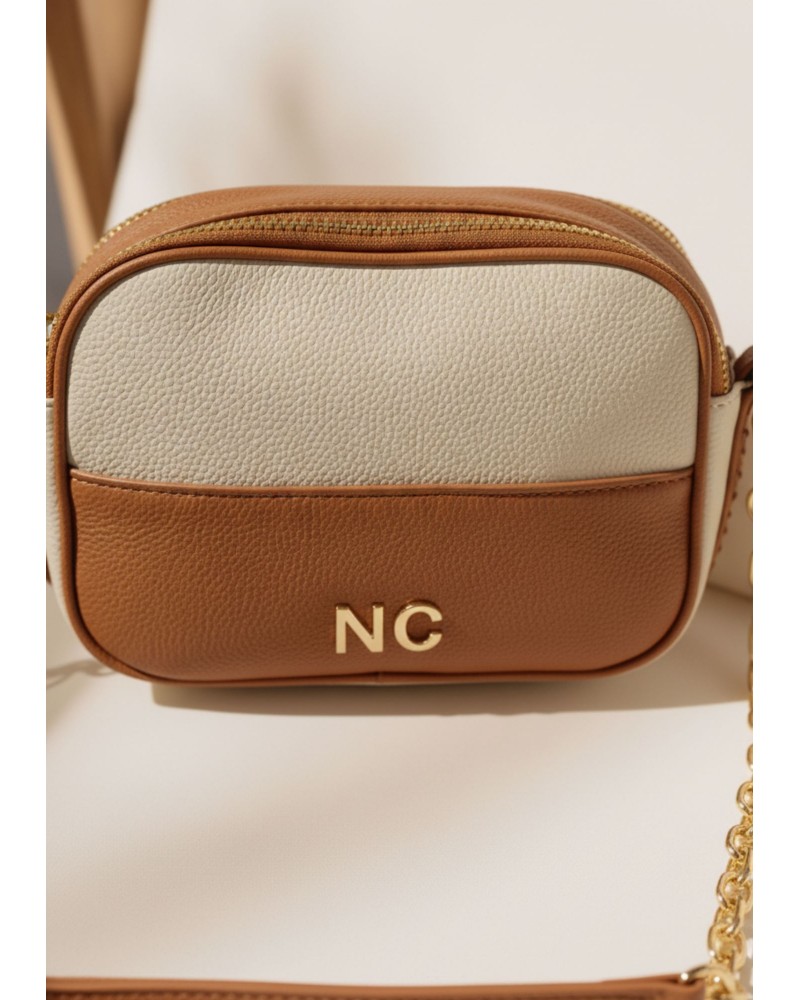 Bolso bandolera combinado piel vegana Noco