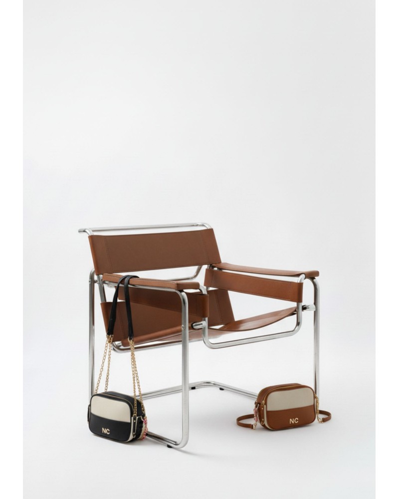 Bolso bandolera combinado piel vegana Noco