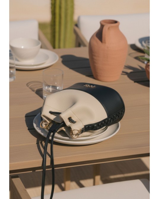 Bombonera combinado piel vegana Noco