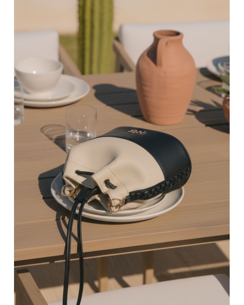 Bombonera combinado piel vegana Noco