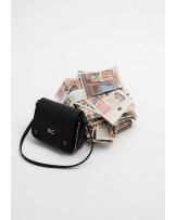 Bolso bandolera cremallera negro Noco