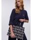 Bolso tote tejido logo Liujo