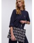 Bolso tote tejido logo Liujo