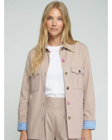 Chaqueta beis bordado espalda Vilagallo