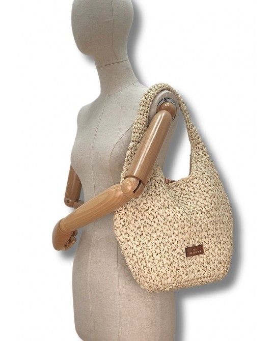 Bolso hobo rafia Martina K