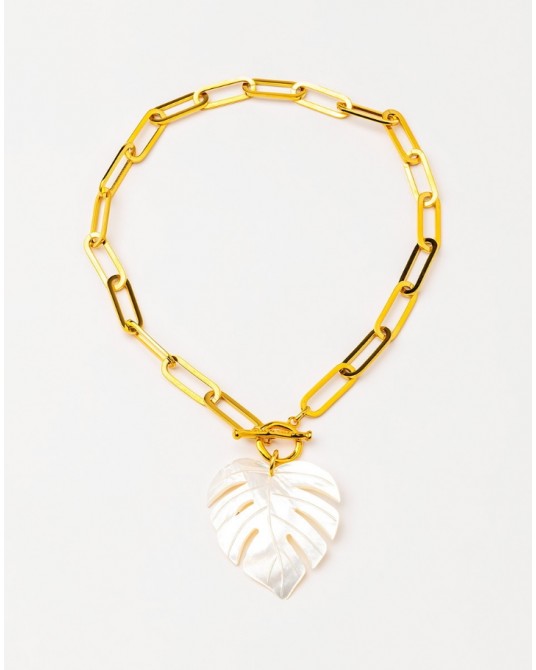 Collar corto colgante madreperla Velatti